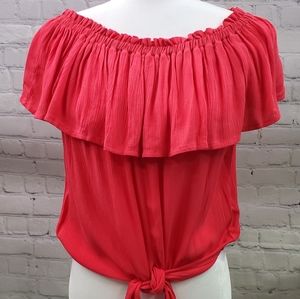 NWT Express Ruffle Off Shoulder Top